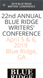 Mobile Screenshot of blueridgewritersconference.com